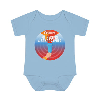 My Hero is a Sonographer Infant Baby Rib Bodysuit