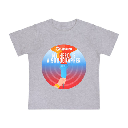 My Hero is a Sonographer Baby Short Sleeve T-Shirt