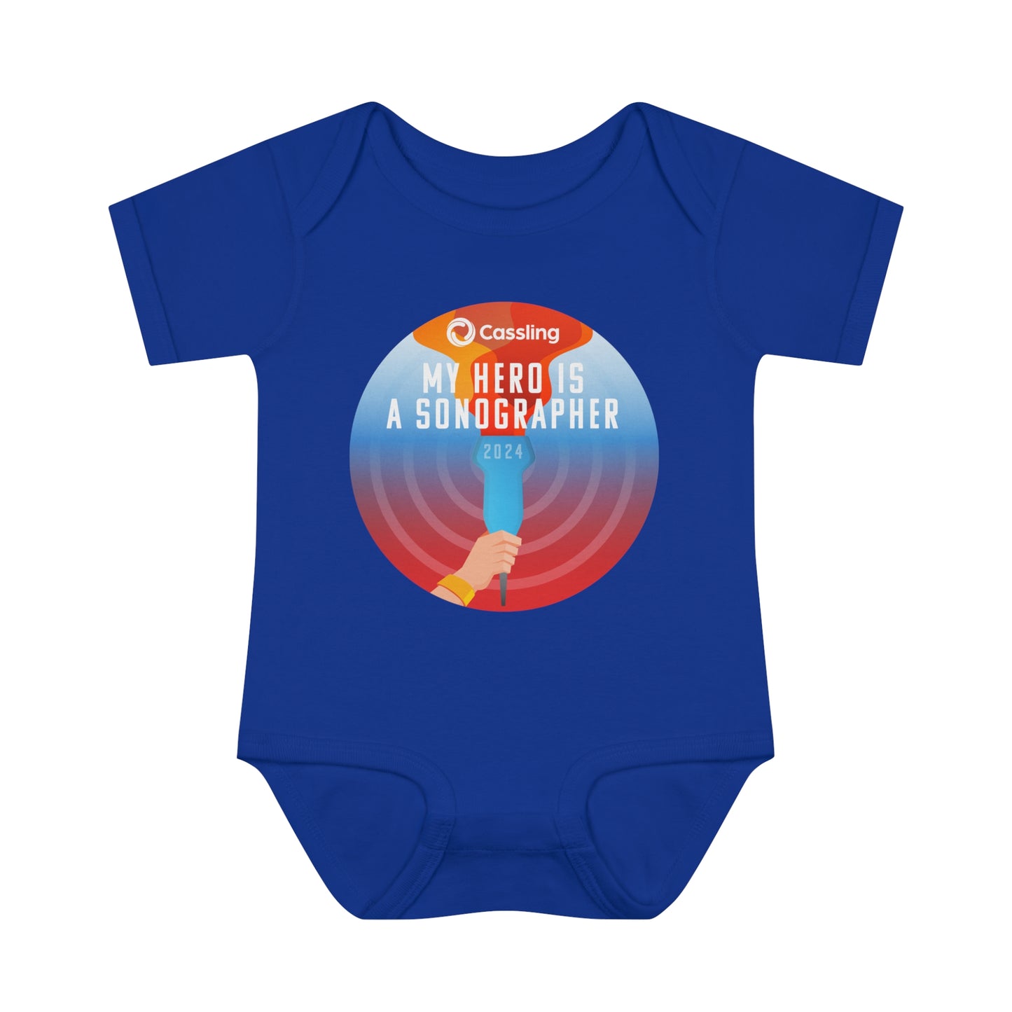 My Hero is a Sonographer Infant Baby Rib Bodysuit