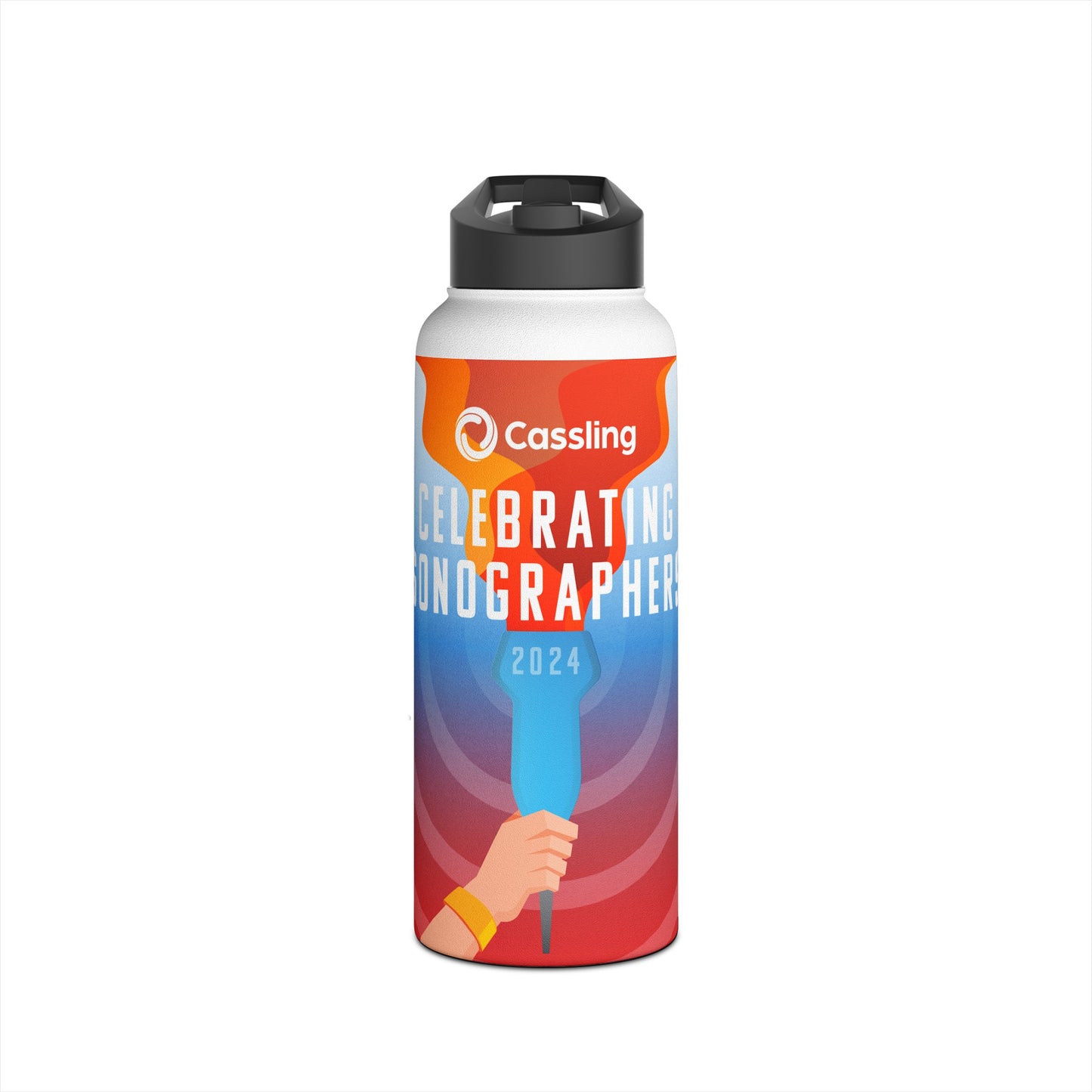 Cassling Celebrating Sonographers Water Bottle