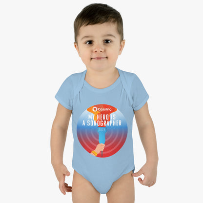 My Hero is a Sonographer Infant Baby Rib Bodysuit